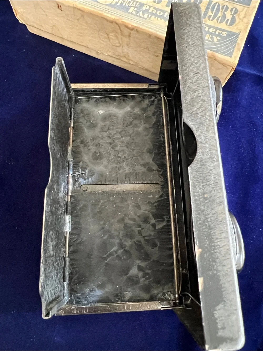 1933 Chicago World Fair, Stereo THIRD DIMENSION STEREOSCOPE- Black, Original Box
